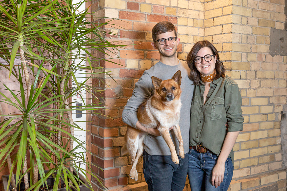 pug dog in Toronto office
