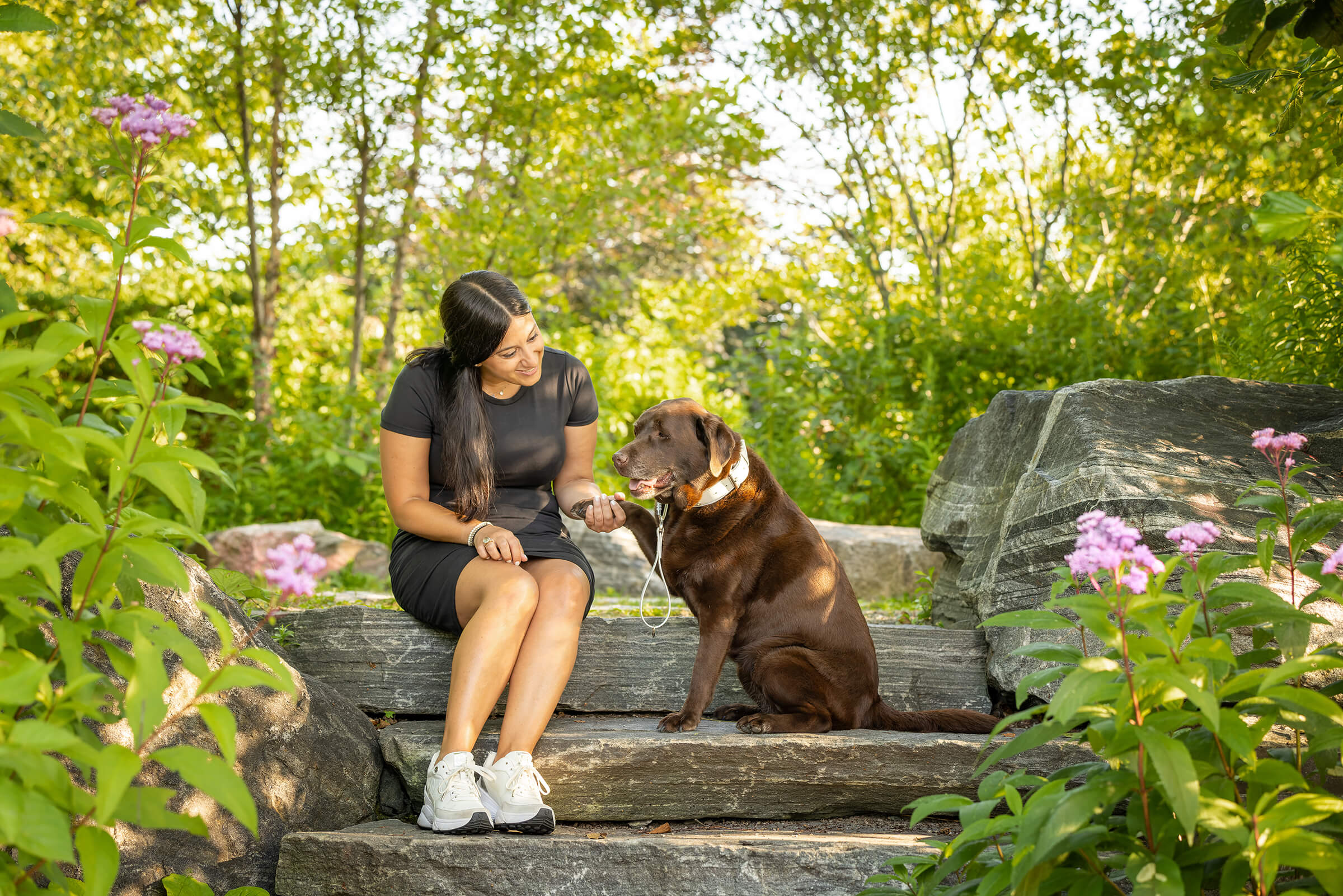 petpreneur with her dog