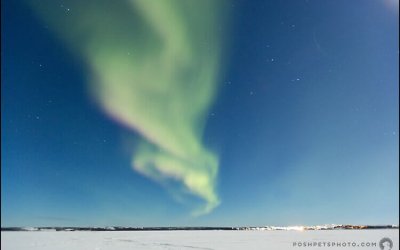 Photographing the Northern Lights in Yellowknife, Northwest Territories.